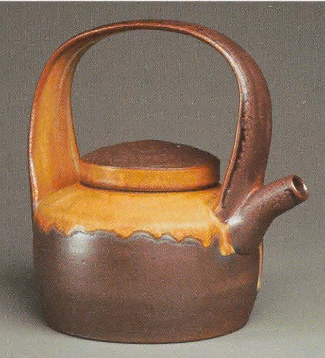 Teakettle/Teapot, 2007. Glaze and naked exterior with soda/wood surface, 9 x 6"x i2in Teakettle/Teapot, 2007. Glaze and naked exterior with soda/wood surface, 9 x 6"x i2in