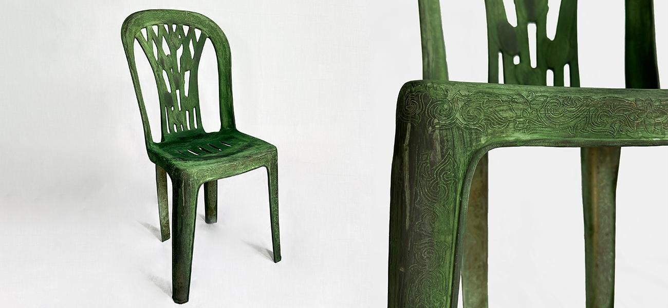 Untitled (Bronze Chair), 2024. Bronze. Image courtesy of  the artist.