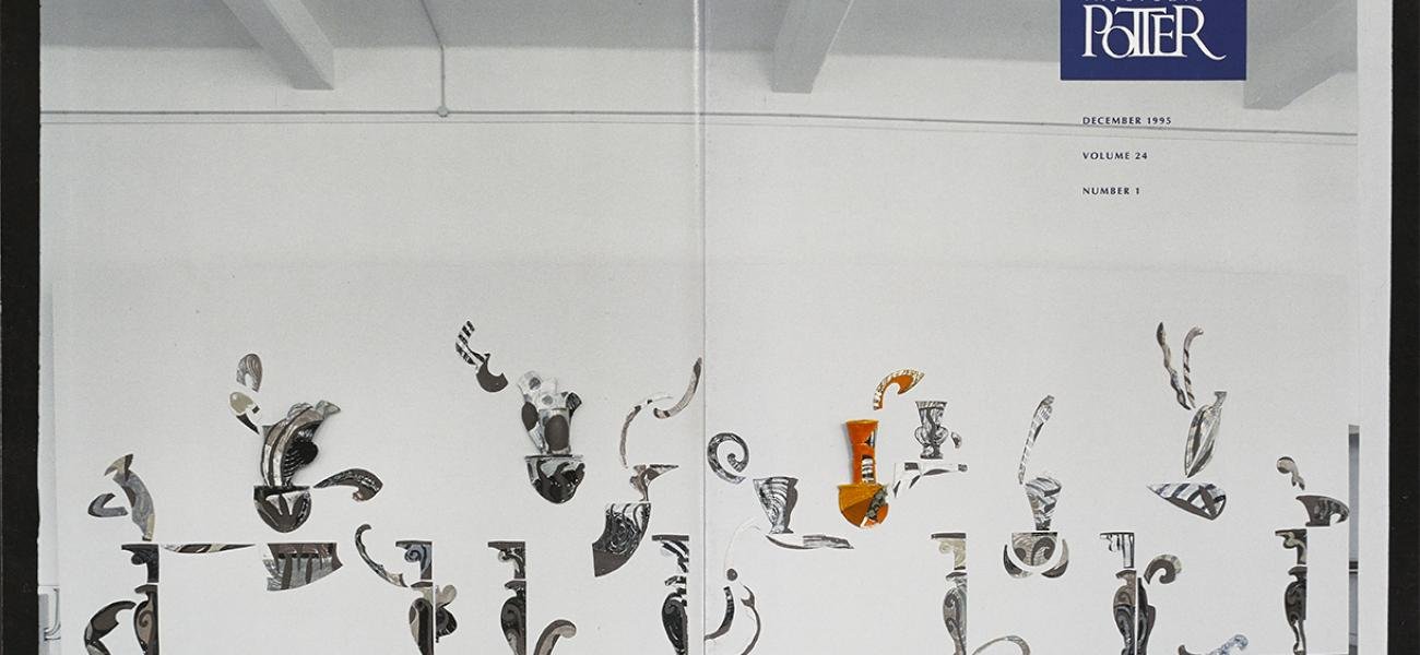 Cover from Vol. 24, No. 1, 1995.  Betty Woodman installation.