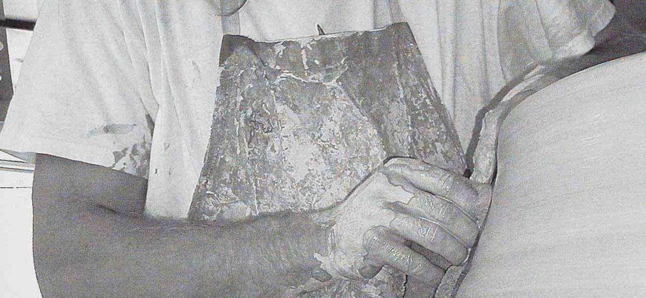 Jordan Taylor in his studio, summer 2004. Photograph by Zoë Poster.