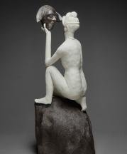 Shary Boyle and John Kurok, Greek Tragedy, 2016. Porcelain and smoke-fired stoneware. All photographs by M.H. Hutchison and courtesy of Esker Foundation, unless otherwise noted.