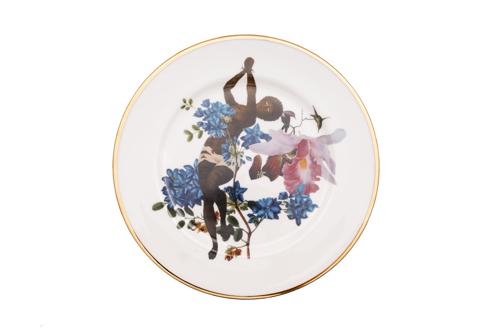 Jacqueline Bishop, History at the Dinner Table – Plate 10, Vitrified Porcelain, 2022