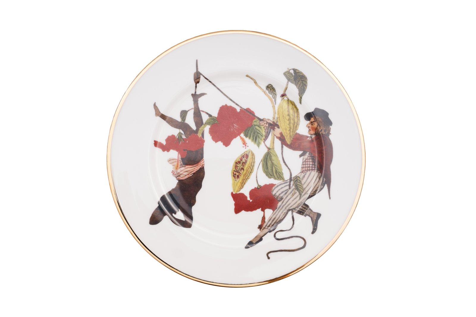 Jacqueline Bishop, History at the Dinner Table – Plate 16, Vitrified Porcelain, 2022