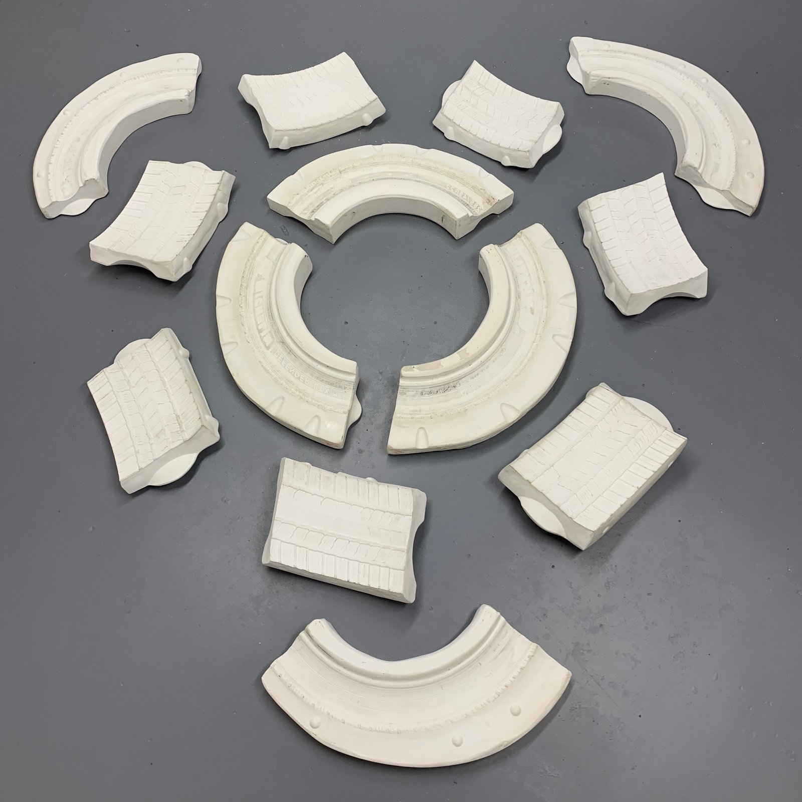 Process Photo: White Gold Mold Deconstructed