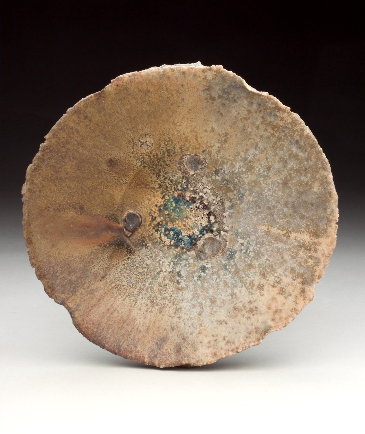 Bede Clarke, Bowl, wood-fired stoneware. Bede Clarke, Bowl, wood-fired stoneware.