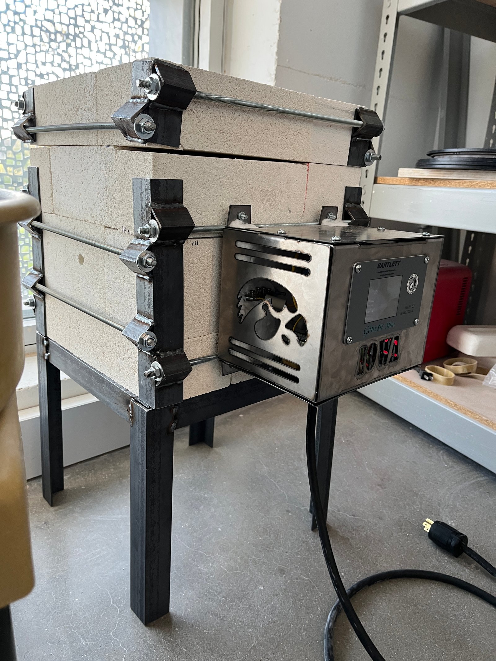 Student built kiln.