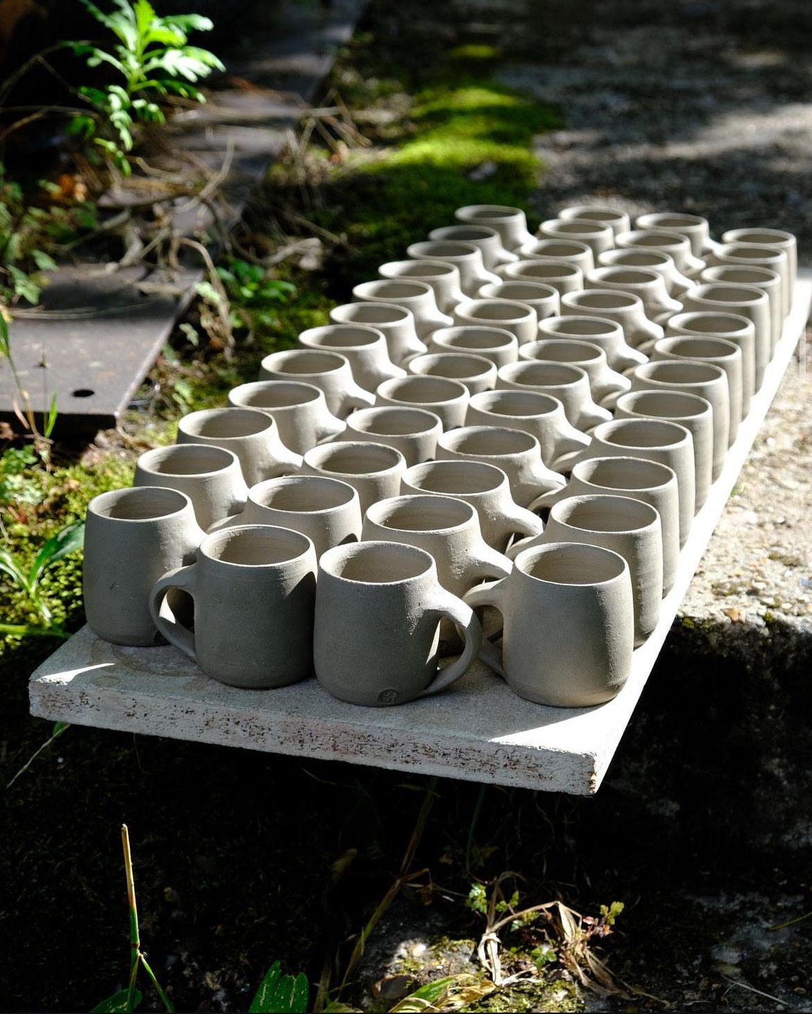 First pots at Maze Hill Pottery.