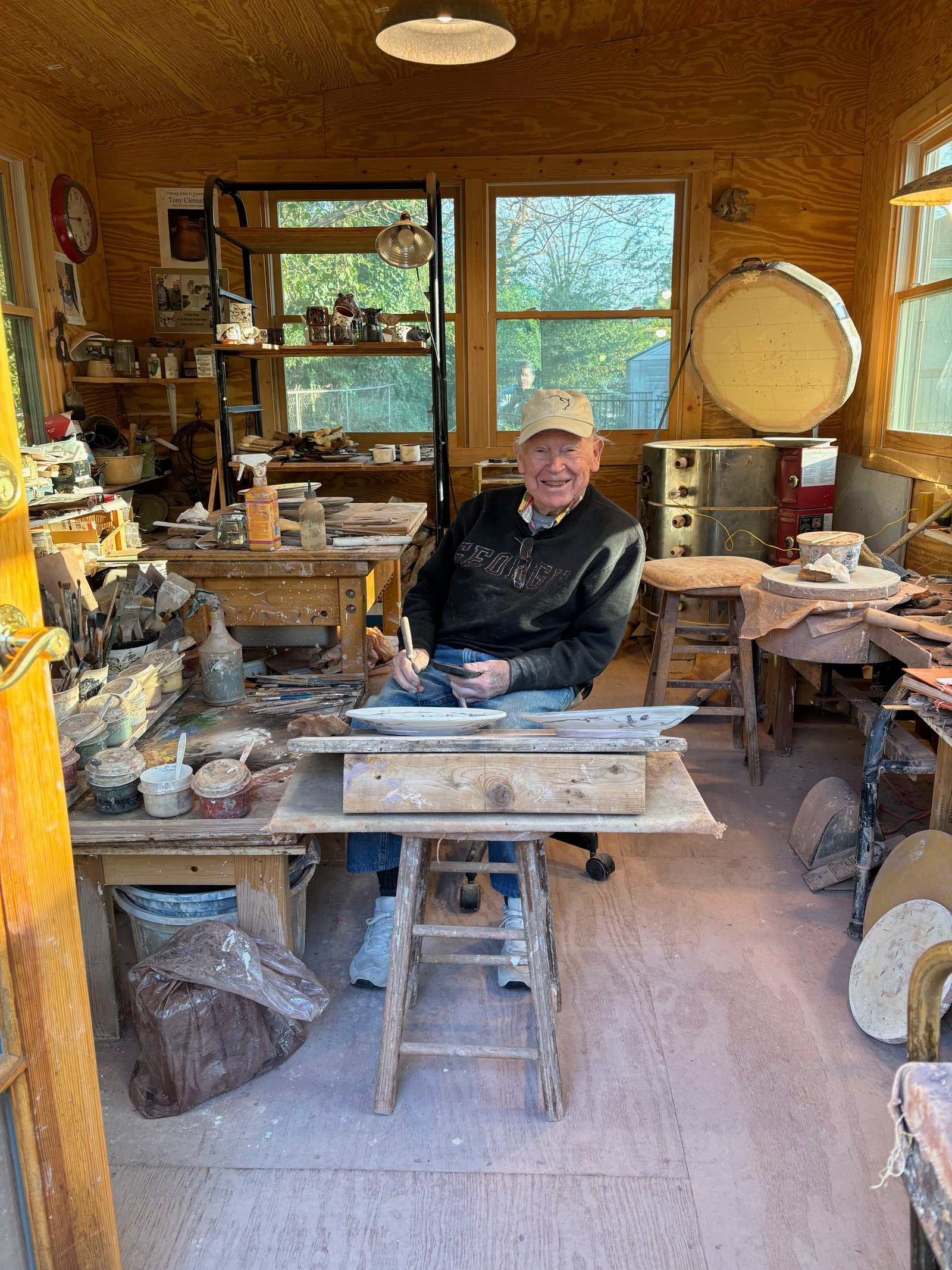 Ron in his new studio. Photo Credit: George Metropoulos McCauley